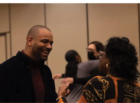 VALUES EMPOWER People having conversations